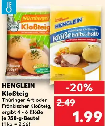 Kaufland HENGLEIN Kloẞteig Angebot