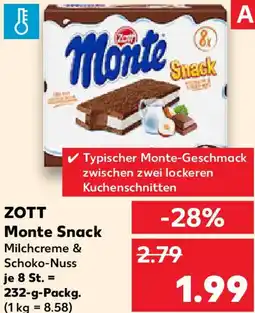 Kaufland ZOTT Monte Snack Angebot