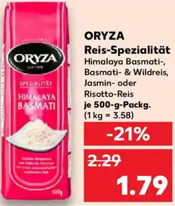 Kaufland ORYZA Reis-Spezialität Angebot