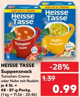 Kaufland HEISSE TASSE Suppensnack Angebot