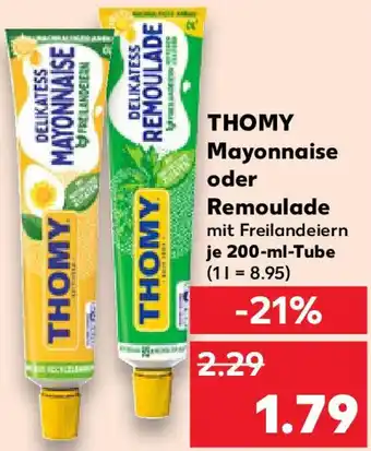 Kaufland THOMY Mayonnaise oder Remoulade Angebot