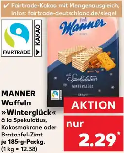Kaufland MANNER Waffeln Winterglück Angebot