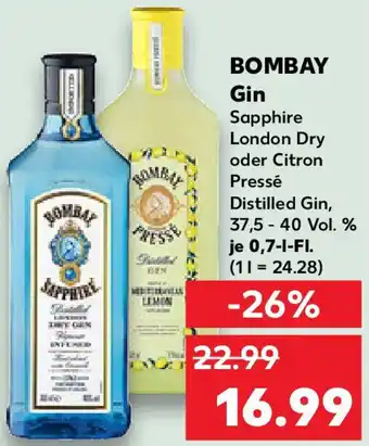 Kaufland BOMBAY Gin Angebot