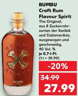 Kaufland BUMBU Craft Rum Flavour Spirit Angebot