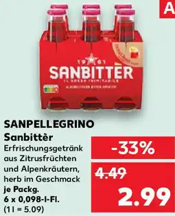 Kaufland SANPELLEGRINO Sanbittèr Angebot