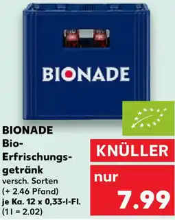 Kaufland BIONADE Bio Erfrischungsgetränk Angebot