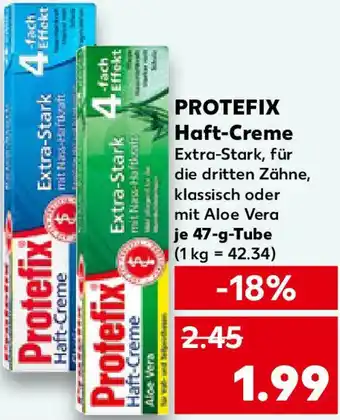 Kaufland PROTEFIX Haft-Creme Angebot