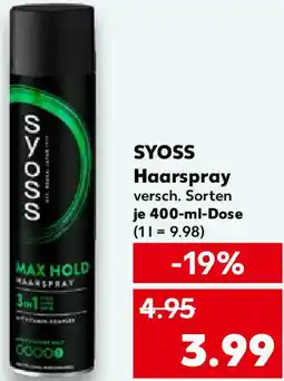 Kaufland SYOSS Haarspray Angebot