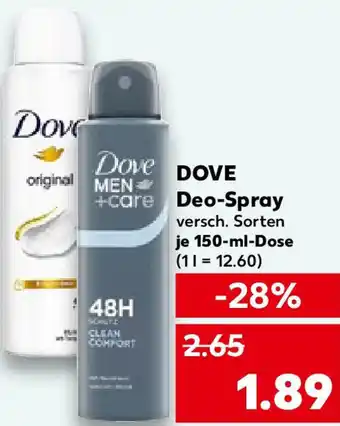 Kaufland DOVE Deo-Spray Angebot