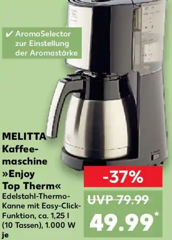 Kaufland MELITTA Kaffeemaschine Enjoy Top Therm Angebot