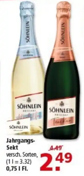 Multi Markt Jahrgangs- Sekt Angebot