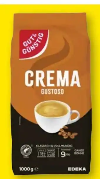 Edeka Gut & Günstig Caffè Crema Gustoso Angebot