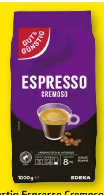 Edeka Gut & Günstig Espresso Cremoso Angebot