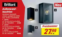 toom Baumarkt Brilliant Außenwandleuchten Angebot