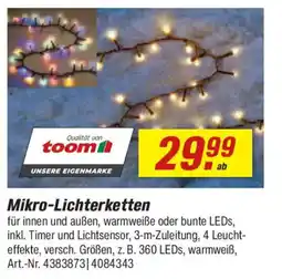 toom Baumarkt Mikro-Lichterketten Angebot