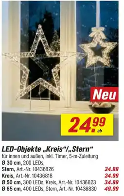 toom Baumarkt LED-Objekte „Kreis“/„,Stern" Angebot