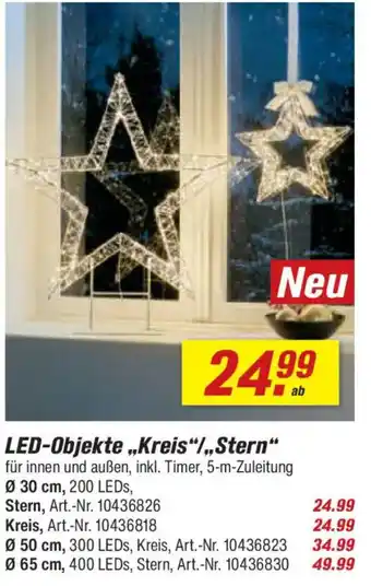 toom Baumarkt LED-Objekte „Kreis“/„,Stern" Angebot