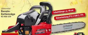 Sonderpreis Baumarkt GERMANIA Benzin- Kettensäge KS 400-53V Angebot