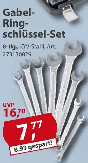 Sonderpreis Baumarkt Gabel- Ring- schlüssel-Set Angebot
