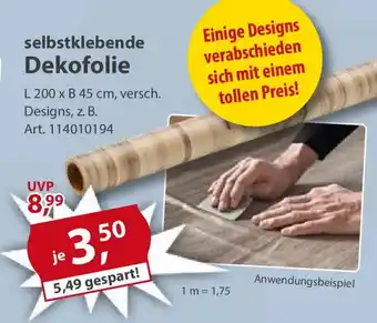Sonderpreis Baumarkt selbstklebende Dekofolie Angebot