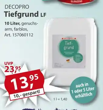 Sonderpreis Baumarkt DECOPRO Tiefgrund LF Angebot
