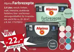 Sonderpreis Baumarkt Alpina Farbrezepte Angebot