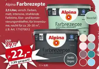Sonderpreis Baumarkt Alpina Farbrezepte Angebot
