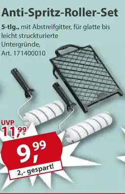 Sonderpreis Baumarkt Anti-Spritz-Roller-Set 5-tlg. Angebot
