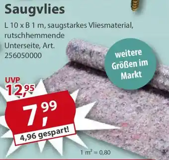 Sonderpreis Baumarkt Saugvlies Angebot