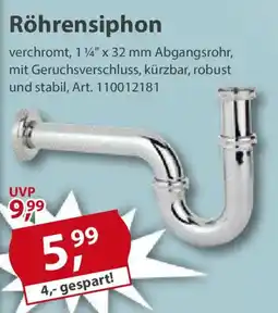 Sonderpreis Baumarkt Röhrensiphon Angebot