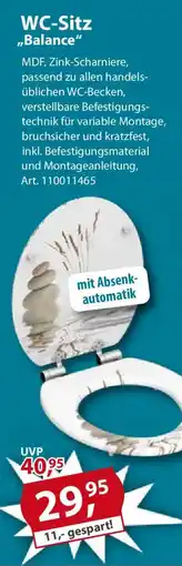 Sonderpreis Baumarkt WC-Sitz ,,Balance" Angebot