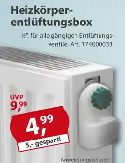 Sonderpreis Baumarkt Heizkörper- entlüftungsbox Angebot