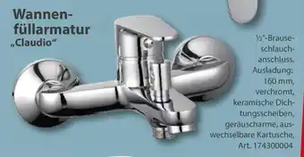 Sonderpreis Baumarkt Wannen- füllarmatur „Claudio" Angebot
