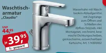 Sonderpreis Baumarkt Waschtisch- armatur ,,Claudio" Angebot