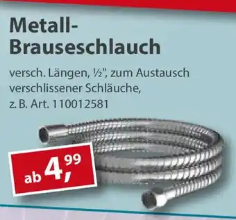 Sonderpreis Baumarkt Metall- Brauseschlauch Angebot