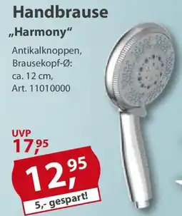 Sonderpreis Baumarkt Handbrause ,,Harmony" Angebot