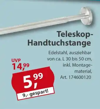 Sonderpreis Baumarkt Teleskop- Handtuchstange Angebot