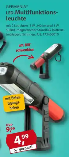 Sonderpreis Baumarkt GERMANIA LED-Multifunktions- leuchte Angebot