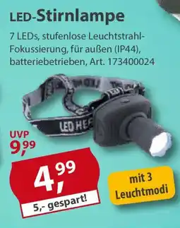 Sonderpreis Baumarkt LED-Stirnlampe Angebot