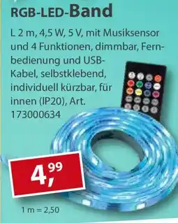 Sonderpreis Baumarkt RGB-LED-Band Angebot