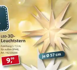 Sonderpreis Baumarkt LED-3D- Leuchtstern Angebot