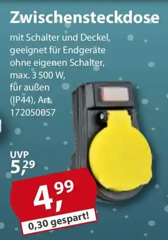 Sonderpreis Baumarkt Zwischensteckdose Angebot