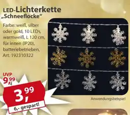 Sonderpreis Baumarkt LED-Lichterkette ,,Schneeflocke" Angebot