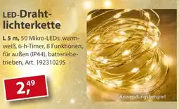 Sonderpreis Baumarkt LED-Draht- lichterkette Angebot