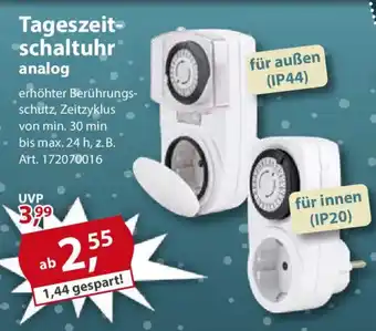 Sonderpreis Baumarkt Tageszeit- schaltuhr analog Angebot