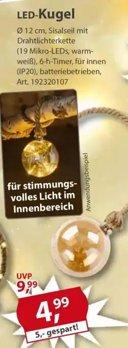 Sonderpreis Baumarkt LED-Kugel Angebot