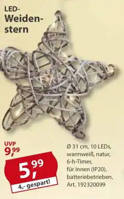 Sonderpreis Baumarkt LED- Weiden- stern Angebot