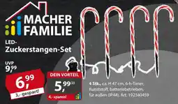 Sonderpreis Baumarkt LED- Zuckerstangen-Set Angebot