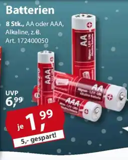 Sonderpreis Baumarkt Batterien 8 Stk., AA oder AAA Angebot