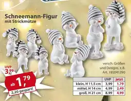 Sonderpreis Baumarkt Schneemann-Figur mit Strickmütze Angebot